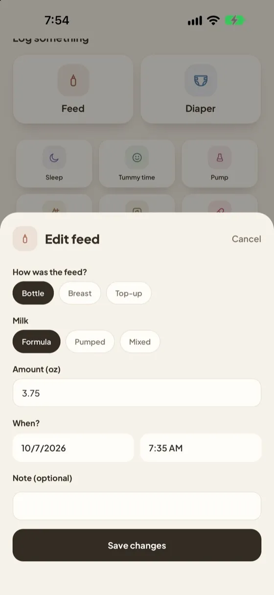 Masiya screen: Editing a feed