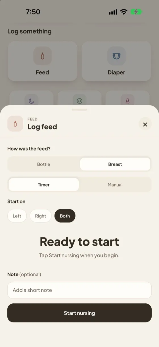 Masiya screen: Breast, ready to start