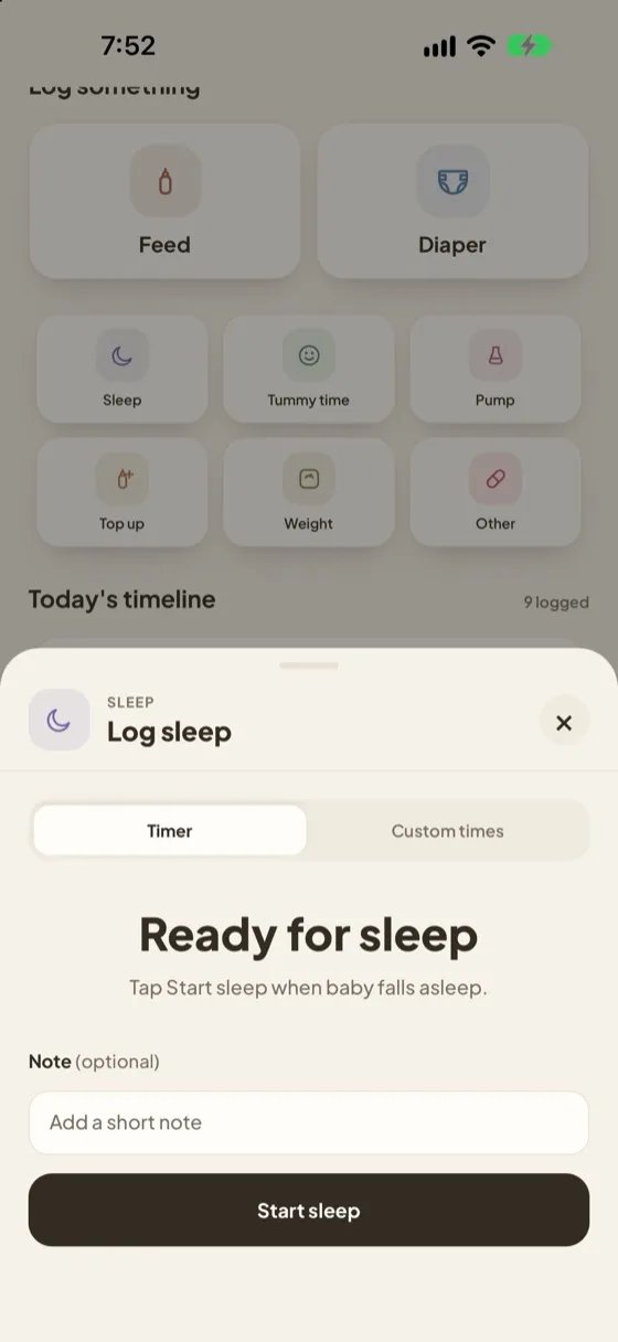 Masiya screen: Sleep timer